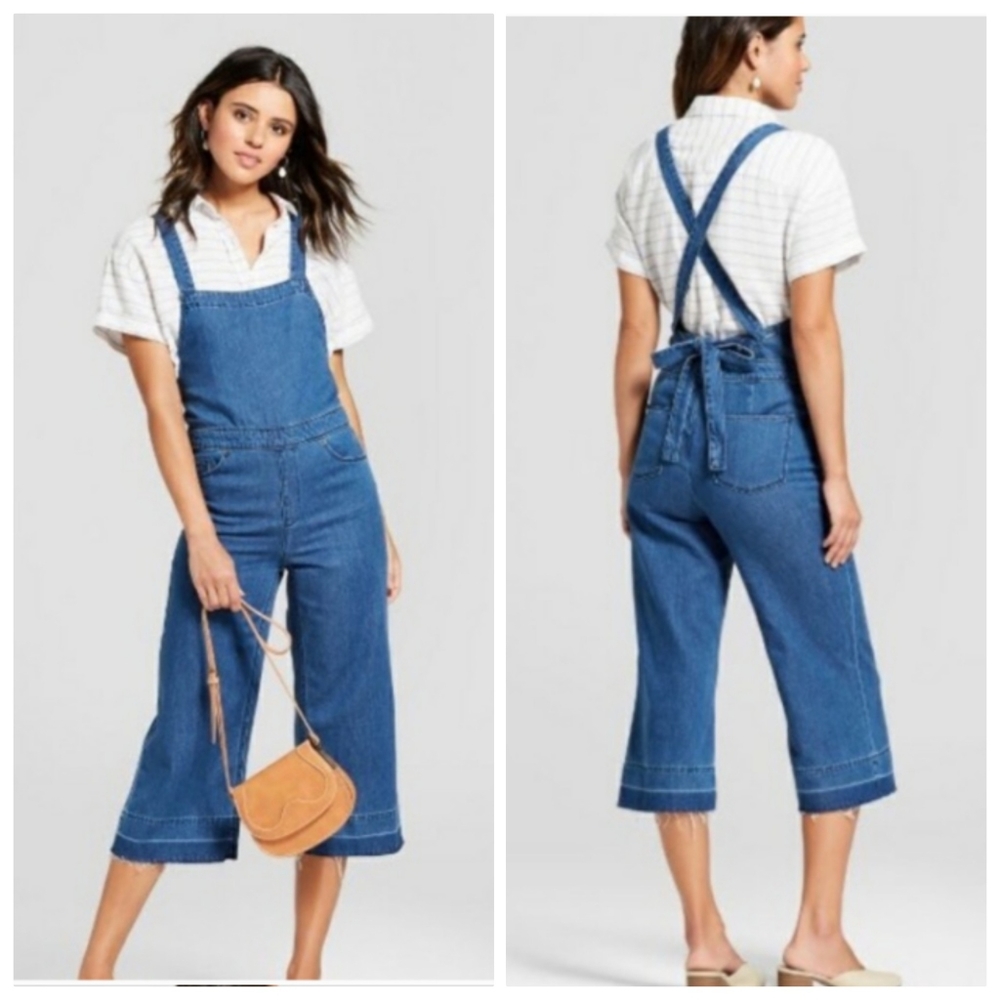 [Universal Thread] Denim Romper Tie Back S…